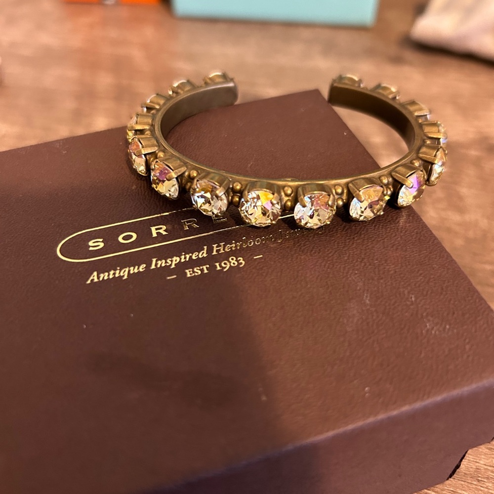 Sorrelli Gold on Brass Riveting Romance Cuff Bracelet